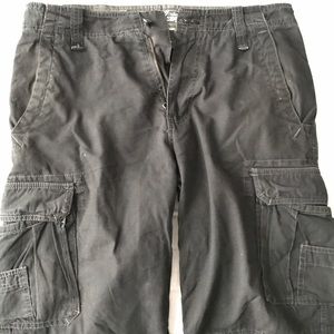 Black cargo shorts